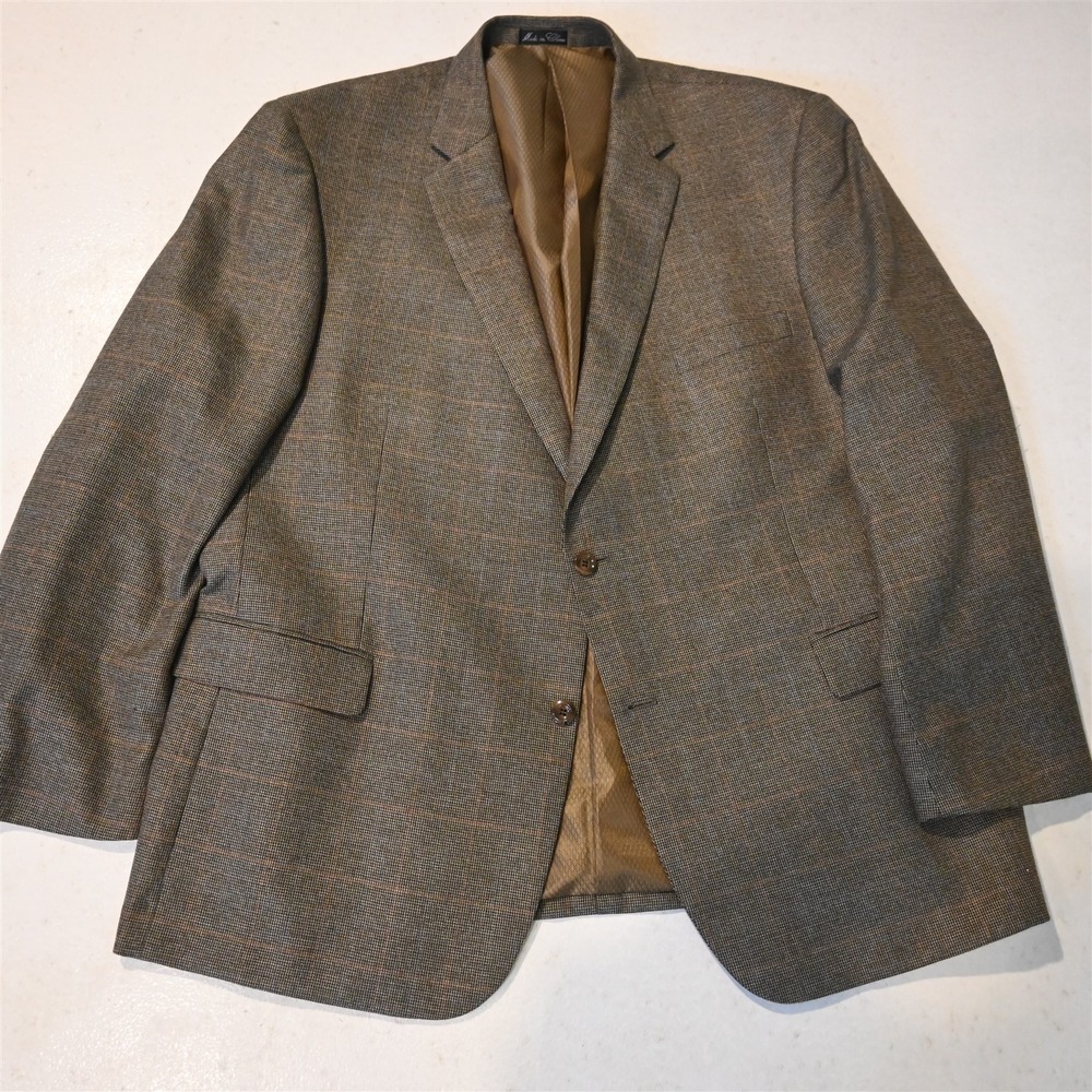 Jean-Paul Germain 50L Brown Nailshead Mens Blazer Suit Jacket Sport Coat